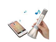 Portable Stereo Mini Karaoke Microphone Player with Bluetooth Speaker KTV Effect Gold