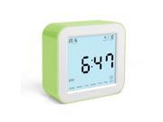 DreamSky Portable Alarm Clock With Timer Time Date Temperature Display In 4 Angle Light Activated Night Light Battery Operated Travel Clocks