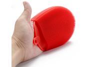 Silicone Kitchen Dish Washing Glove Scrubbers Practical Vegetable Cleaning Pad