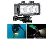 Underwater Diving LED Flash Video Light wi Built in Battery fr Gopro Hero 5 4 3