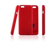 External Backup Battery Charger Case Cover Power Bank 3200 mah for iphone 6 4.7 Red