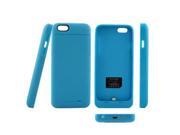 External Backup Battery Charger Case Cover Power Bank 3200 mah for iphone 6 4.7 Sky blue