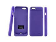 External Backup Battery Charger Case Cover Power Bank 3200 mah for iphone 6 4.7 Purple