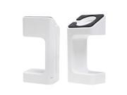 White Stand Bracket Charging Docking Station Holder Platform for 2015 Apple Watch [38mm and 42mm] Compatible with Both Models