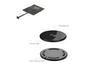 Ultra Slim V300 QI Standard Wireless Charger Power Charging Pad Receiver for most phone with micro USB interface Narrow side upwards wide side downwards