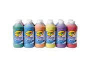 Washable Paint Assorted 16 oz 12 per Set