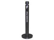 Rubbermaid Smokers Pole Round Steel Black RCPR1BK