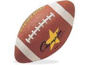 Rubber Sports Ball For Football Intermediate Size Brown