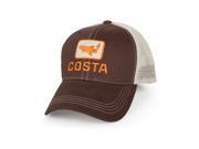 Trout Trucker. Costa XL Trucker Hat. 6 panel trucker hat with cotton front and mesh back panels. Deeper crown to fit larger sizes.
