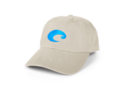 Washed cotton twill. Embroidered Costa logo. Adjustable cap with Velcro closure. Available in a variety of colors.