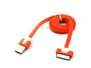iPazzPort Orange and White Double color data line for iPad iPhone iPod data transmission