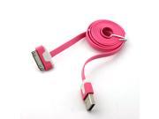 iPazzPort HOT PINK and White Double color data line for iPad iPhone iPod data transmission