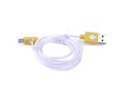 iPazzPort 1M micro USB cable Charger 10 FT Cable Sync Charge for Samsung white yellow