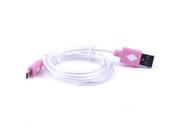 iPazzPort 1M micro USB cable Charger 10 FT Cable Sync Charge for Samsung white pink