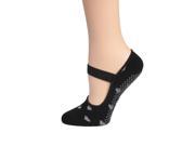 Womens Yoga Socks Mary Jane Bella with Grips S M Non Slip Ankle Socks
