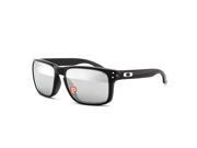 Oakley Ink Collection Holbrook Sunglasses OO9102 68 Black Ink Chrome Iridium Polarized