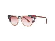 Fendi FF 0074 S Sunglasses RCIN8 Transparent Crystal Multicoloured Red 50 mm