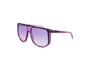 Gucci 3705S Sunglasses 9W2DH Violet Black Crystal Frame Purple Gradient Lens