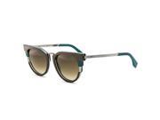 Fendi FF 0063 S Sunglasses Metropolis Collection MURDB Brown Green Grey 50 mm