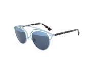 NEW Christian Dior So Real Sunglasses KLY8N Transparent Aqua Green Havana Blue