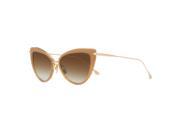 Dita Heartbreaker Sunglasses 22027C Light Brown Crystal 18K Gold Dark Brown