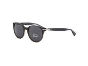 Persol PO3151S Victoria Flex Sunglasses 1012 R5 Grey Shaded Green Frame Blue Lens