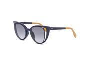 Fendi Paradeyes FF 0136 S Sunglasses NY9JJ Dark Blue Frame Smoky Gray Lenses