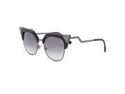 Fendi FF 0149 S Iridia Sunglasses KKLIC Black Dark Ruthenium Grey Gradient