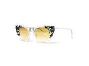 Fendi FF 0074 S Sunglasses RCKSV Transparent Crystal White Marbled Yellow 50 mm