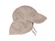 I Play Solid Flap Sun Protection Hat Khaki Tod 2 4 yrs