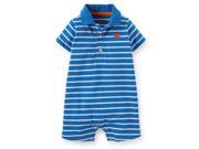 Carter s Baby Clothing Outfit Boys Jersey Striped Stripe Romper newborn Blue White