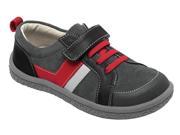 See Kai Run Aaron Suede and leather shoe with stripe Black 8