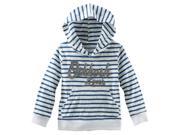 Carter s OshKosh Baby Clothing Outfit Boys Hooded Jersey Pullover Blue Stripe 18M