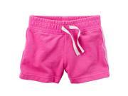 Carters Baby Clothing Outfit Girls Sparkle Side Stripe Neon French Terry Shorts Pink 6M