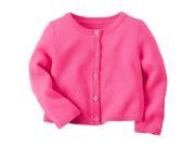 Carters Baby Clothing Outfit Girls Pointelle Cardigan Pink 6M
