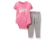 Carter s Baby Clothing Outfit Girls 2 Piece Layette Set Pink 3 Months