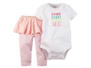 Carters Baby Clothing Outfit Girls Easter Somebunny Bodysuit Tutu Pant Set Pink 12M
