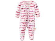 Magnificent Baby Girl s Hot Dog Footie Pink 6M