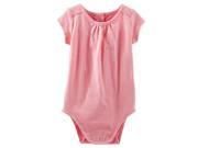 Carter s OshKosh Baby Clothing Outfit Girls Short Sleeve Eyelet Bodysuit Pink 3M
