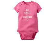 Carters Baby Clothing Outfit Girls All Smiles Bodysuit Pink NB