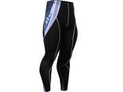 Fixgear Running tight black pants skin printed under base layer S~4XL