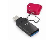 64GB PQI Connect 301 OTG USB Flash Drive USB3.0 Red Edition