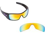 New SEEK Polarized Replacement Lenses for Oakley BATWOLF Radiant Yellow Mirror