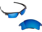 New SEEK Replacement Lenses for Oakley FAST JACKET XL Asian Fit Blue Mirror