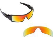 New SEEK Polarized Replacement Lenses for Oakley Sunglasses OIL RIG Red Mirror