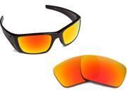 New SEEK Polarized Replacement Lenses for Oakley FUEL CELL Fire Red Mirror