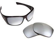 New SEEK Polarized Replacement Lenses for Oakley HIJINX Silver Mirror ON SALE