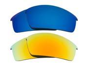 New SEEK Polarized Replacement Lenses for Oakley THUMP PRO Blue Yellow Mirror