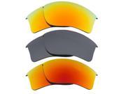 New SEEK Replacement Lenses for Oakley FLAK JACKET XLJ Red Yellow Silver Mirror