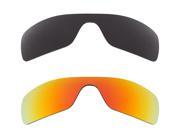 New SEEK Replacement Lenses for Oakley Sunglasses BATWOLF Grey Red Mirror SALE